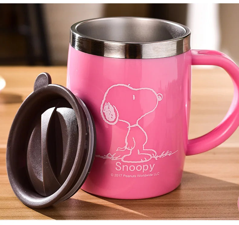 420ml Stainless Steel Mug for Men and Women Snoopy Cup