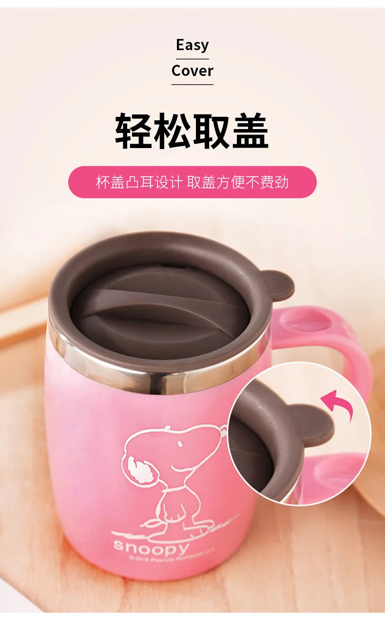 420ml Stainless Steel Mug for Men and Women Snoopy Cup