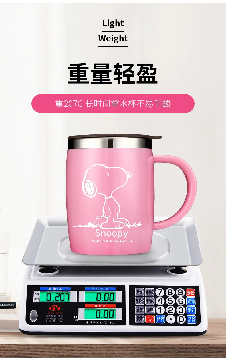 420ml Stainless Steel Mug for Men and Women Snoopy Cup