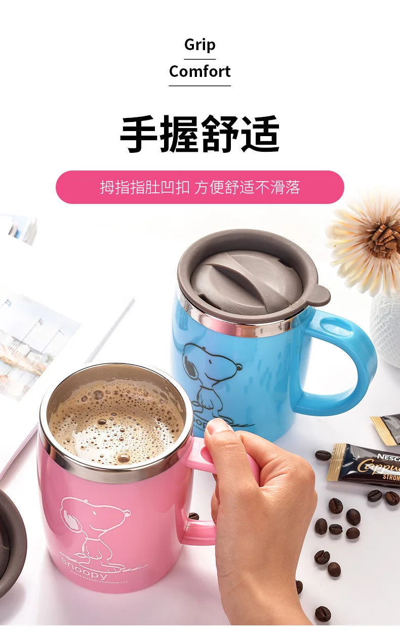420ml Stainless Steel Mug for Men and Women Snoopy Cup