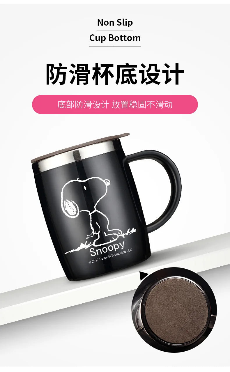 420ml Stainless Steel Mug for Men and Women Snoopy Cup