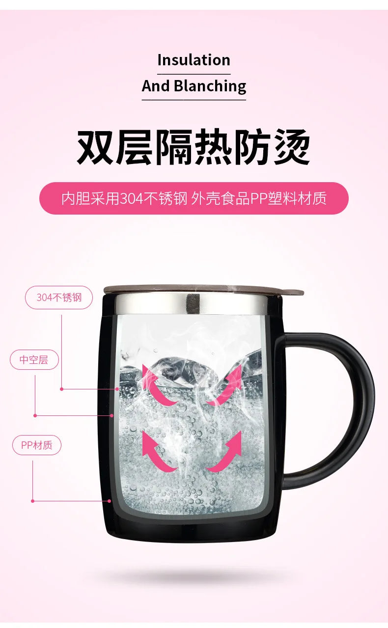 420ml Stainless Steel Mug for Men and Women Snoopy Cup