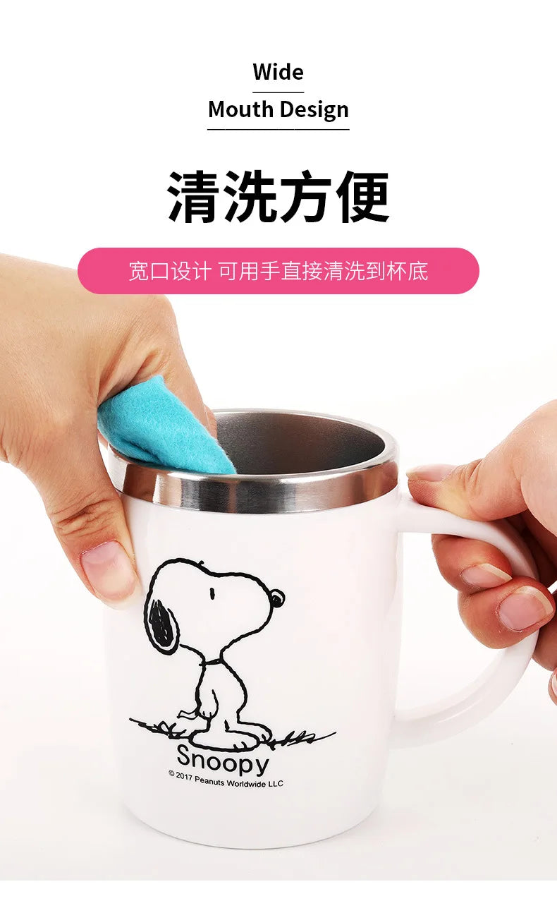 420ml Stainless Steel Mug for Men and Women Snoopy Cup