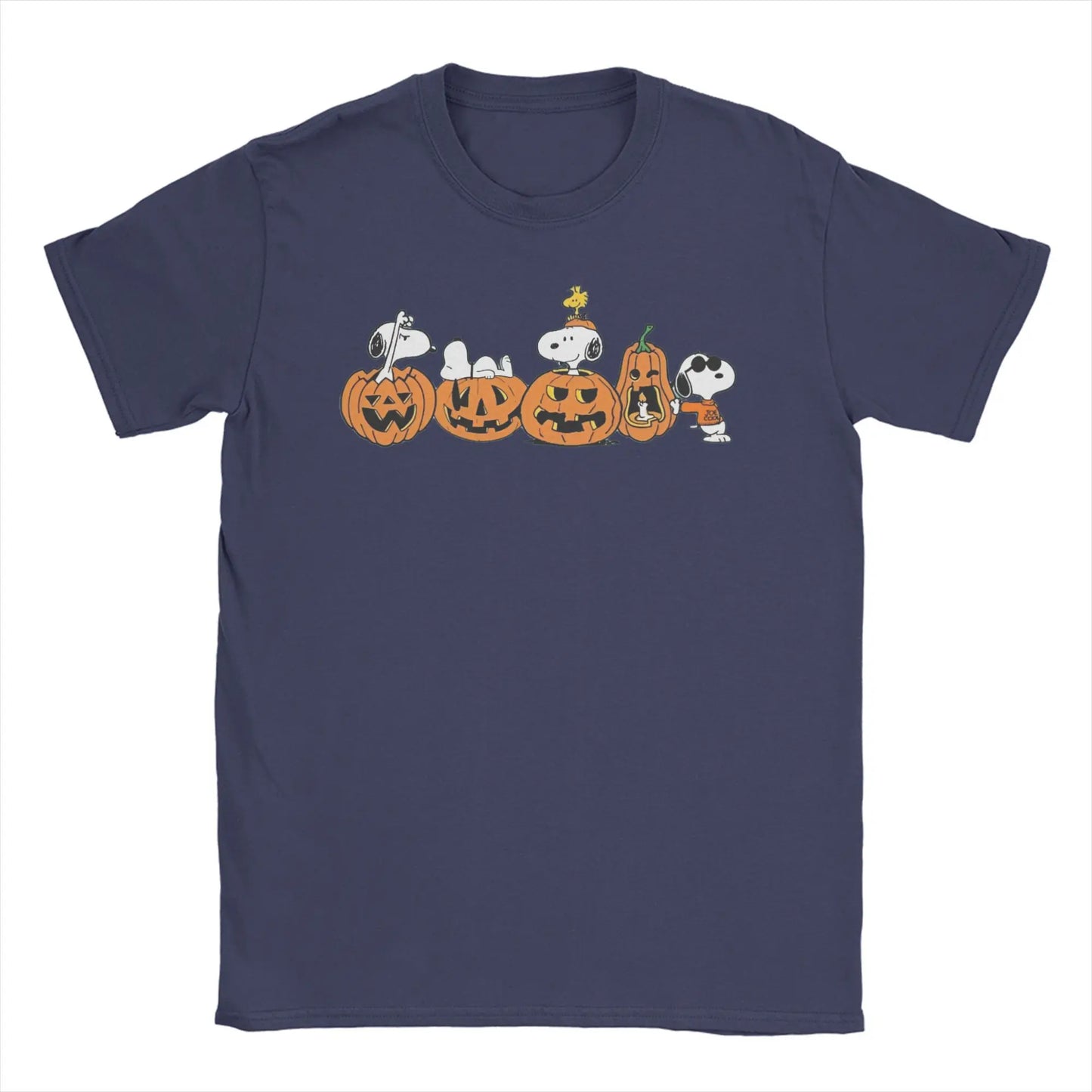 Unisex Snoopy Halloween Pumpkin Cotton Tee Snoopy Shirt