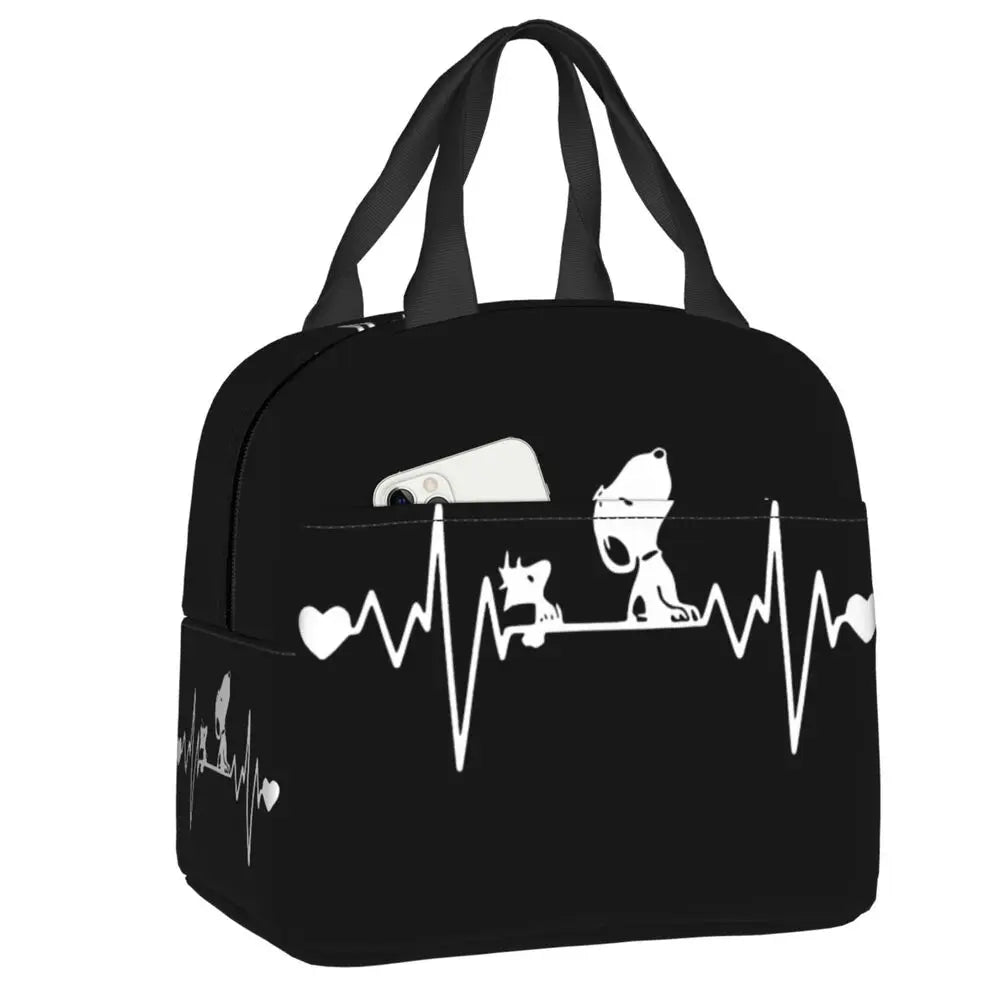 Snoopy Backpack Halloween Insulated Lunch Bag 22x20x13cm