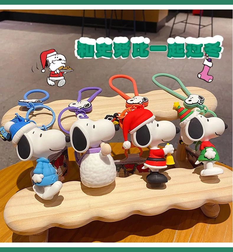 Key Chain Christmas Bag Charm Snoopy Keychain