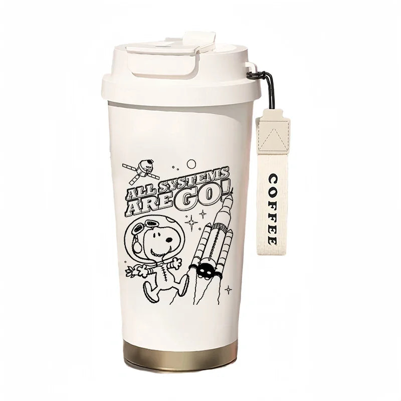 500ml Thermos Bottle Portable Snoopy Cup