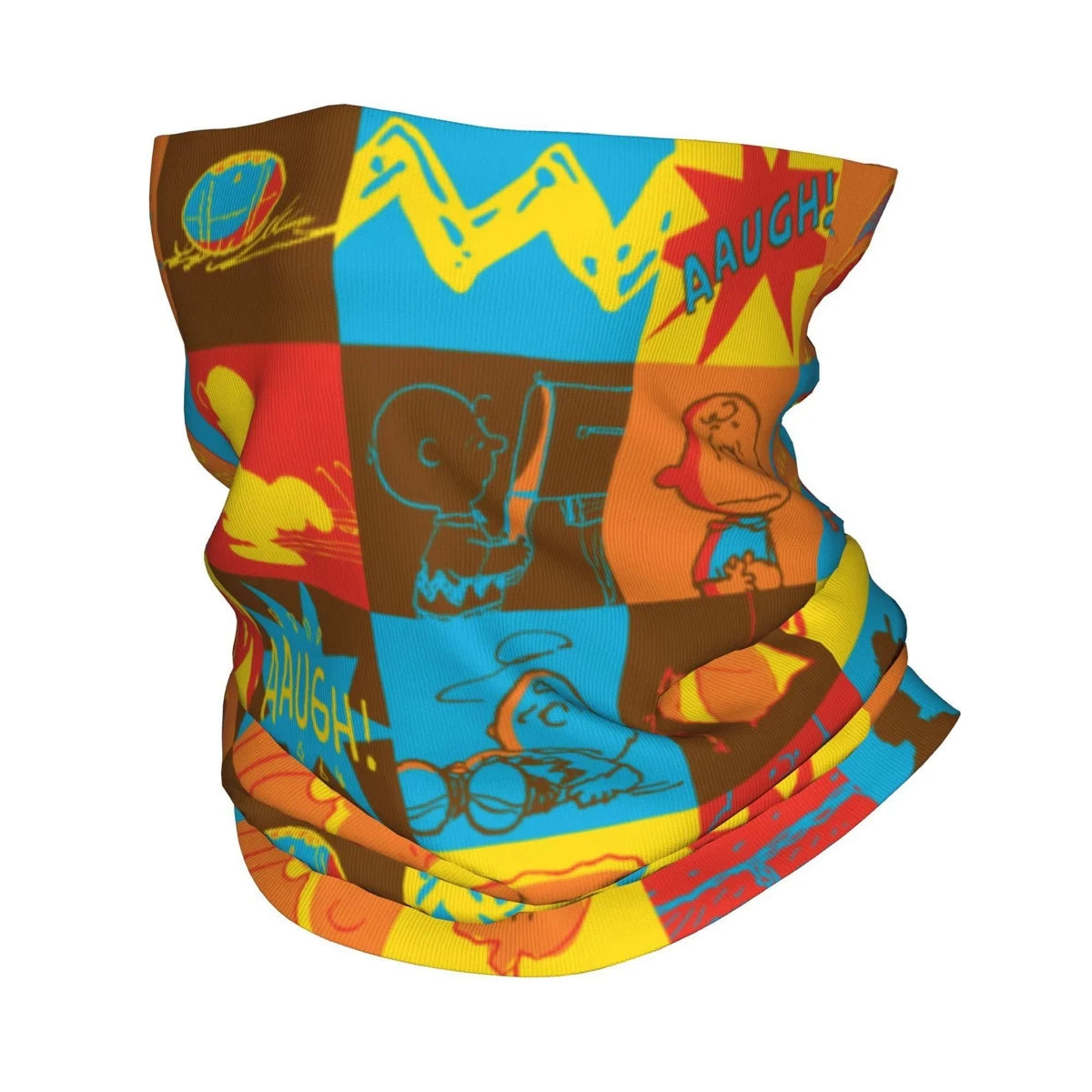 Custom Cute Cartoon Snoopy Bandana Neck Gaiter Printed Balaclavas Mask Scarf Multifunctional Cycling Riding for Men Women Adult