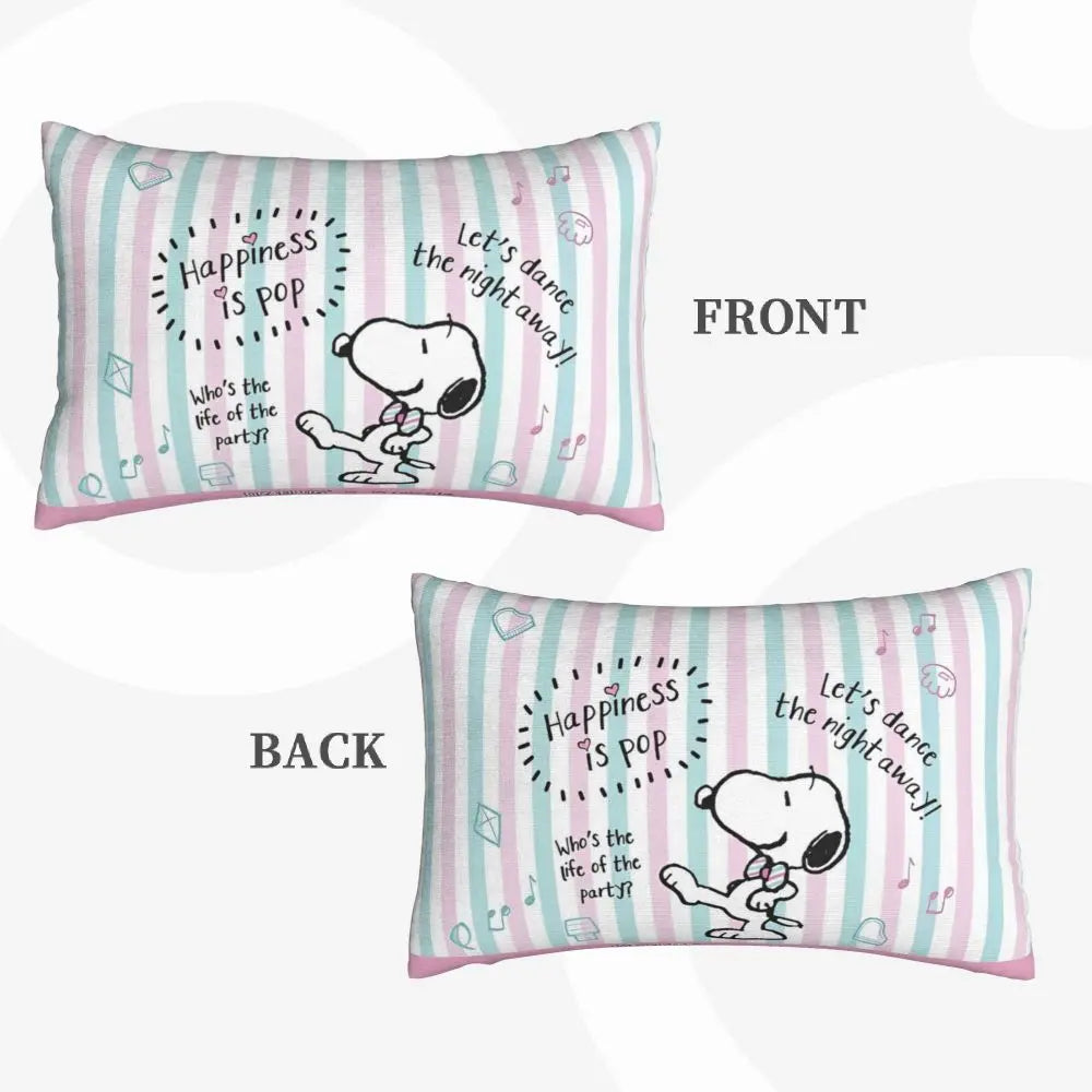Cute Pillowcase 18in Square Red Snoopy Pillow