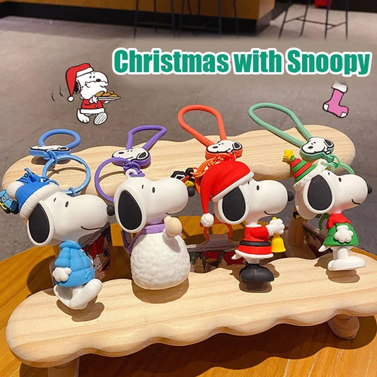 Key Chain Christmas Bag Charm Snoopy Keychain