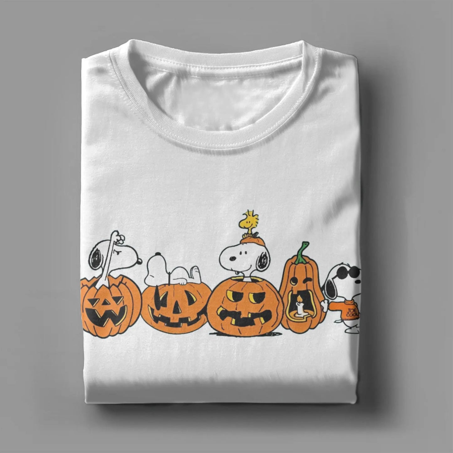 Unisex Snoopy Halloween Pumpkin Cotton Tee Snoopy Shirt
