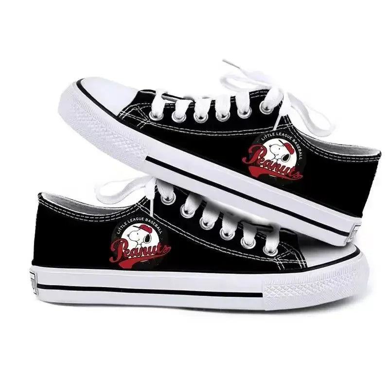 Womens Casual Low Sneakers Non Slip Lightweight Snoopy Shoes