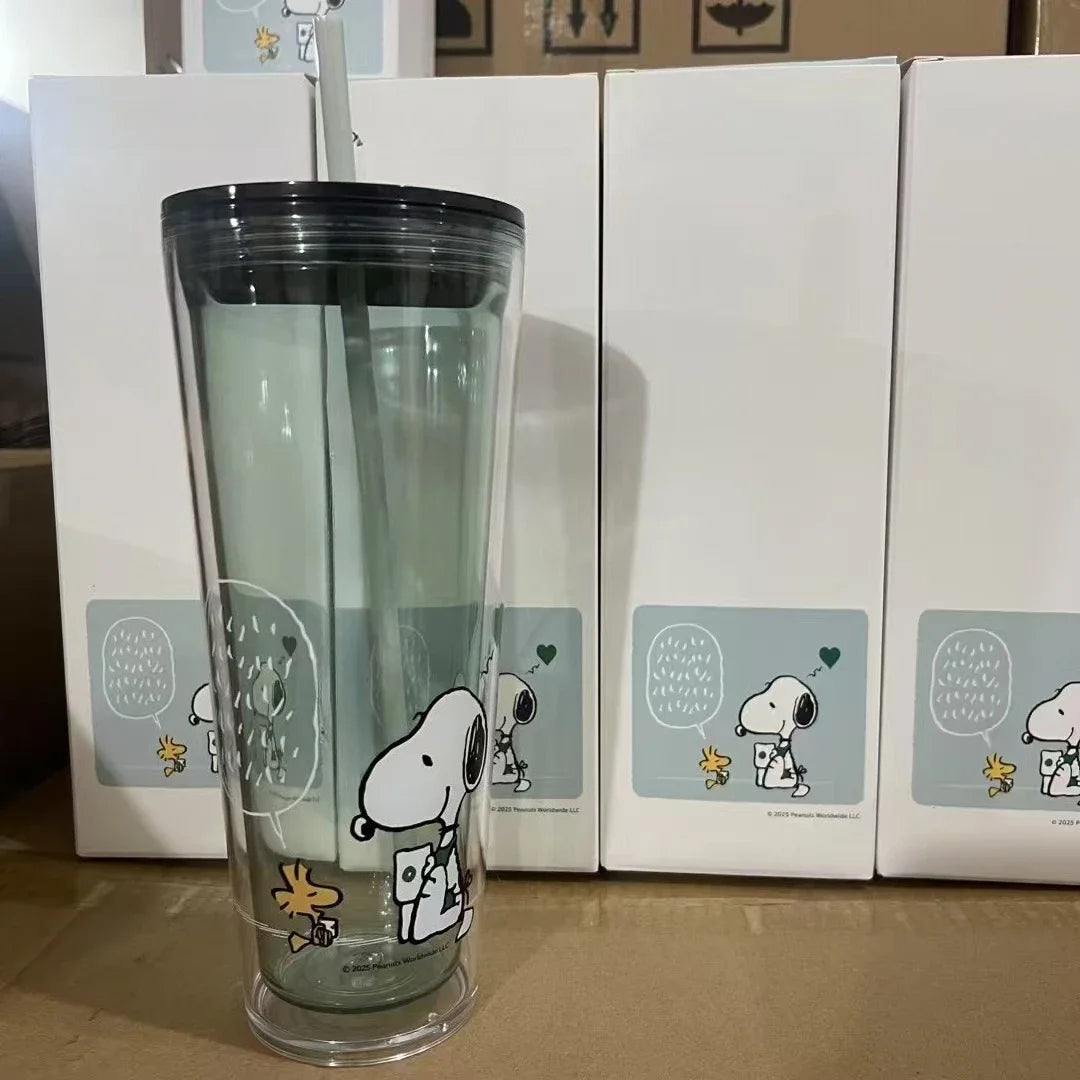 Joint Series Plastic Mug For Cold Drinks Snoopy Cup