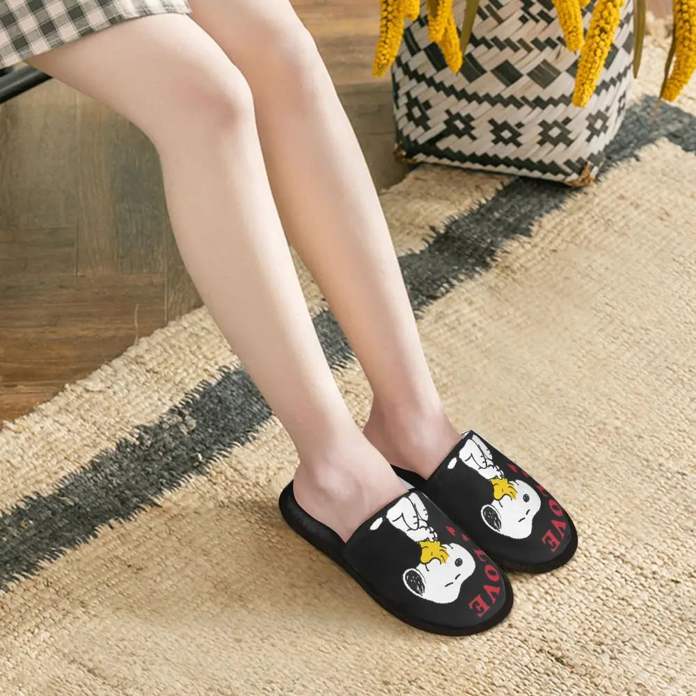 Custom Snoopys Collage Slippers for Bathroom Snoopy Slippers