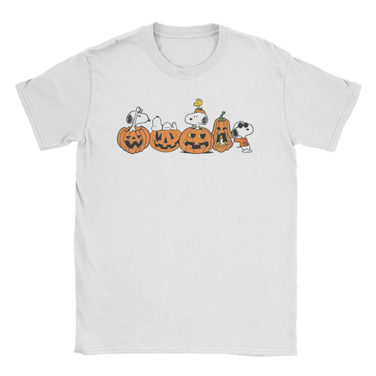 Unisex Snoopy Halloween Pumpkin Cotton Tee Snoopy Shirt