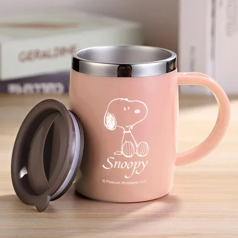 420ml Stainless Steel Mug for Men and Women Snoopy Cup