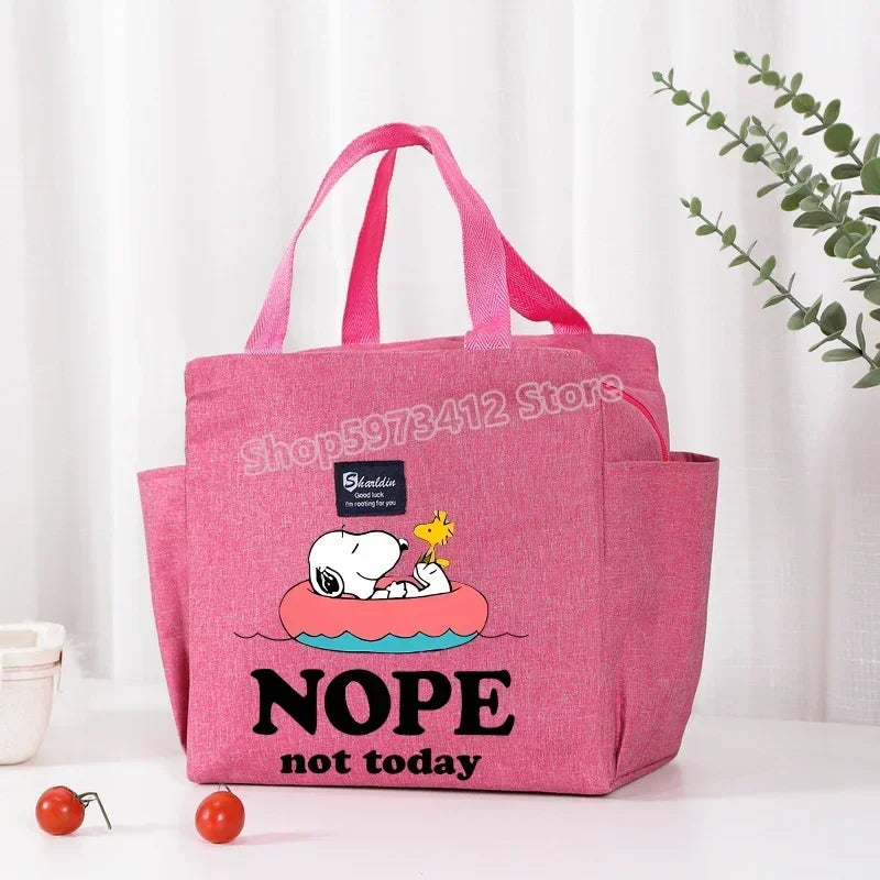 Snoopy Backpack Insulated Lunch Bag Bento Pack Ice Pack