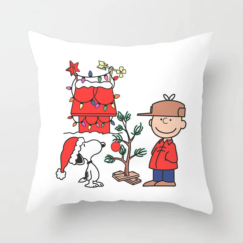 Christmas Theme Pillowcase 45x45cm Snoopy Pillow
