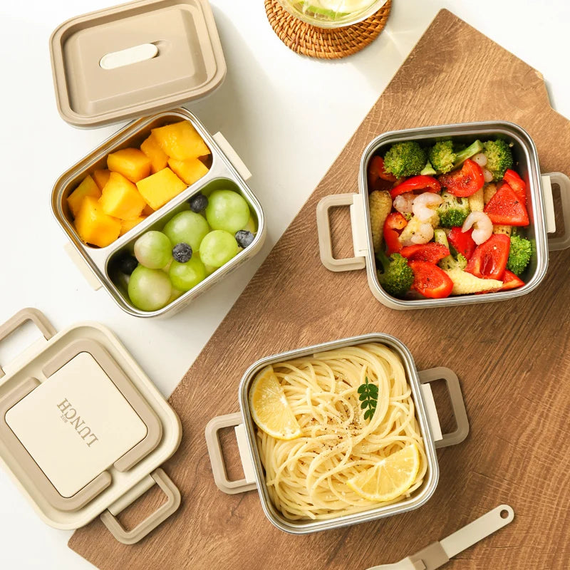 Stainless Steel Bento Box 2 Tier 500ml Snoopy Luch Box