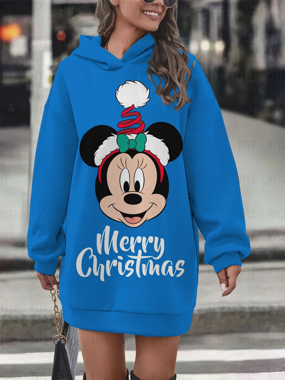 Womens Christmas Print Snoopy Hoodie
