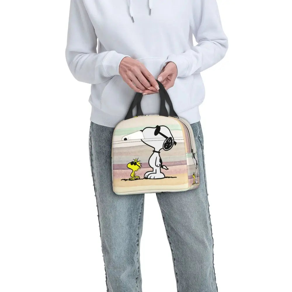 Snoopy Backpack Halloween Insulated Lunch Bag 22x20x13cm