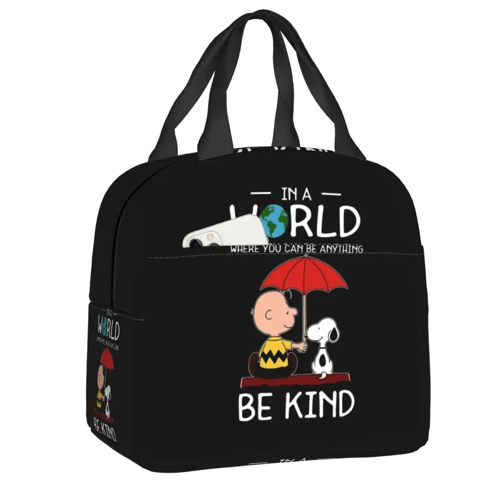 Snoopy Backpack Halloween Insulated Lunch Bag 22x20x13cm