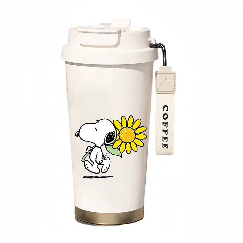 500ml Thermos Bottle Portable Snoopy Cup