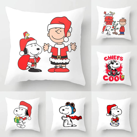 Christmas Theme Pillowcase 45x45cm Snoopy Pillow