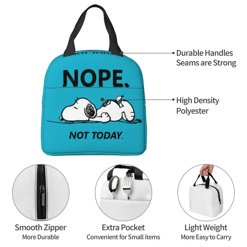 Snoopy Backpack Halloween Insulated Lunch Bag 22x20x13cm