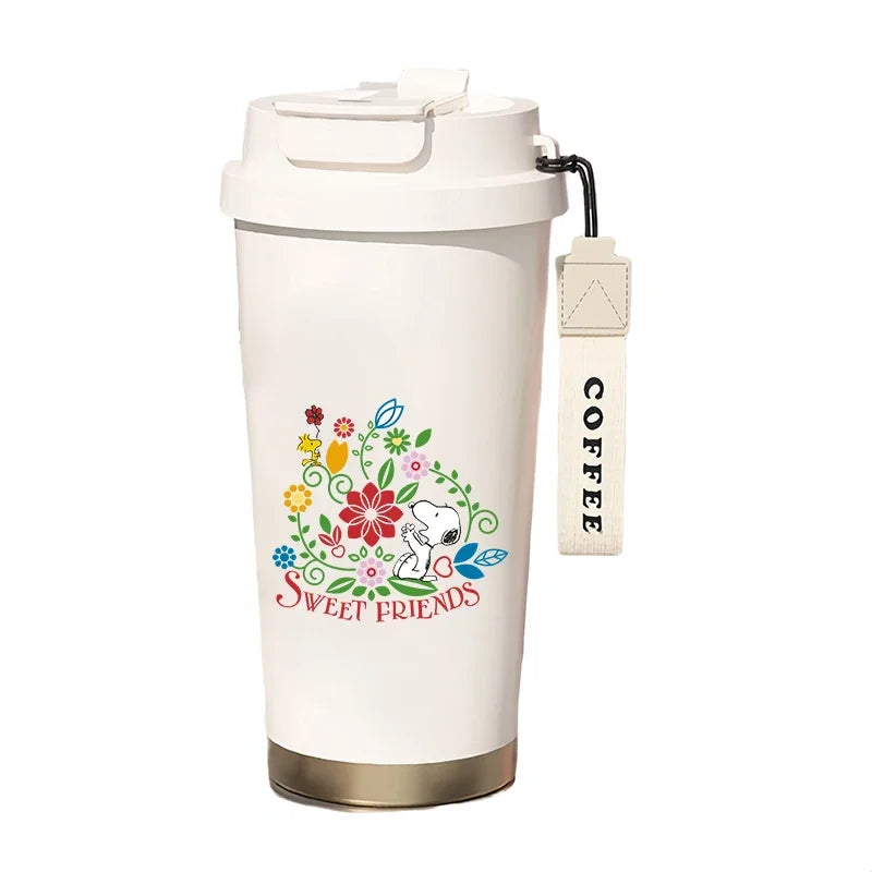 500ml Thermos Bottle Portable Snoopy Cup