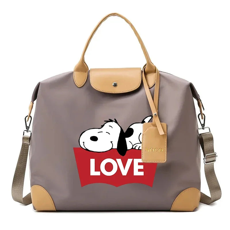 Snoopy Backpack Large Anime Travel Bag For Women 41x16x33cm