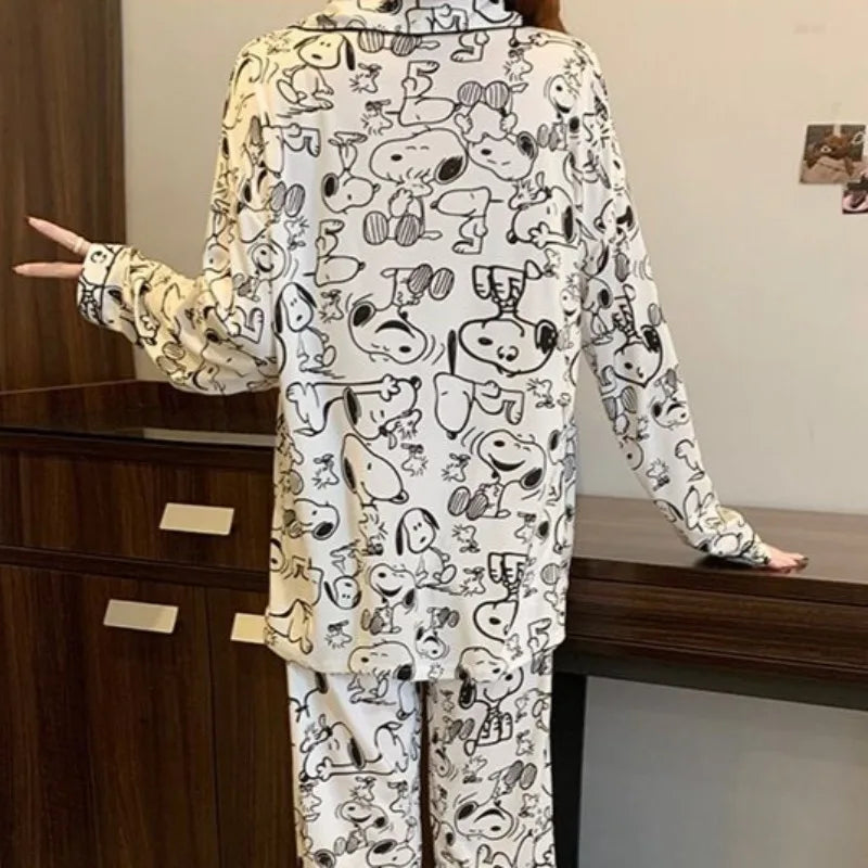 Full Print Women Pajama Set ZBN Snoopy Pyjama