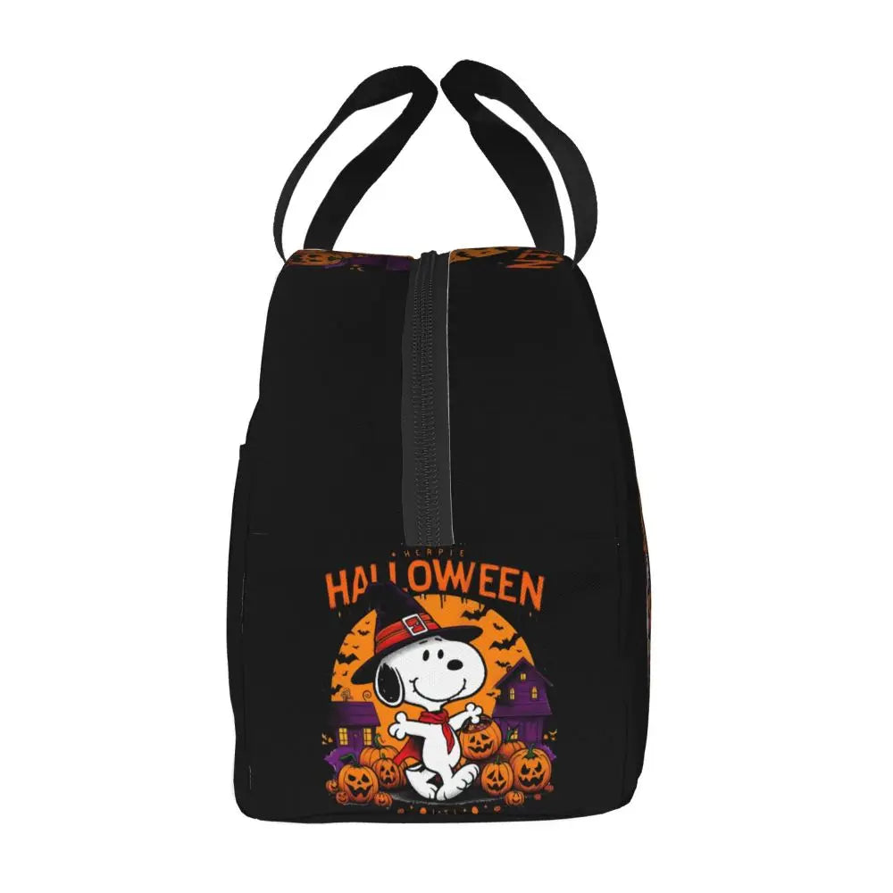 Snoopy Backpack Halloween Insulated Lunch Bag 22x20x13cm