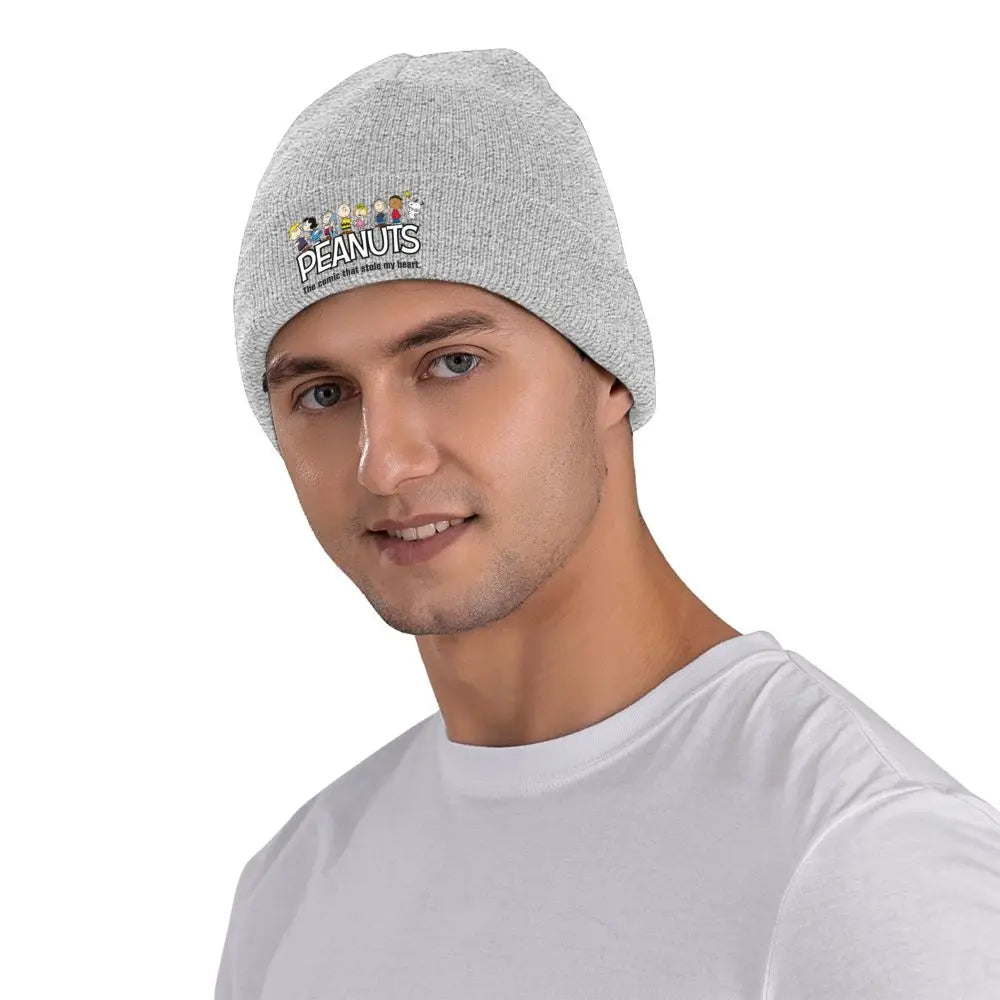 Peanuts Winter Knit Beanie Cotton Snoopy Hat