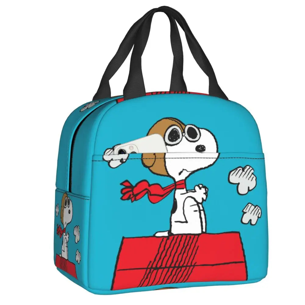 Snoopy Backpack Halloween Insulated Lunch Bag 22x20x13cm