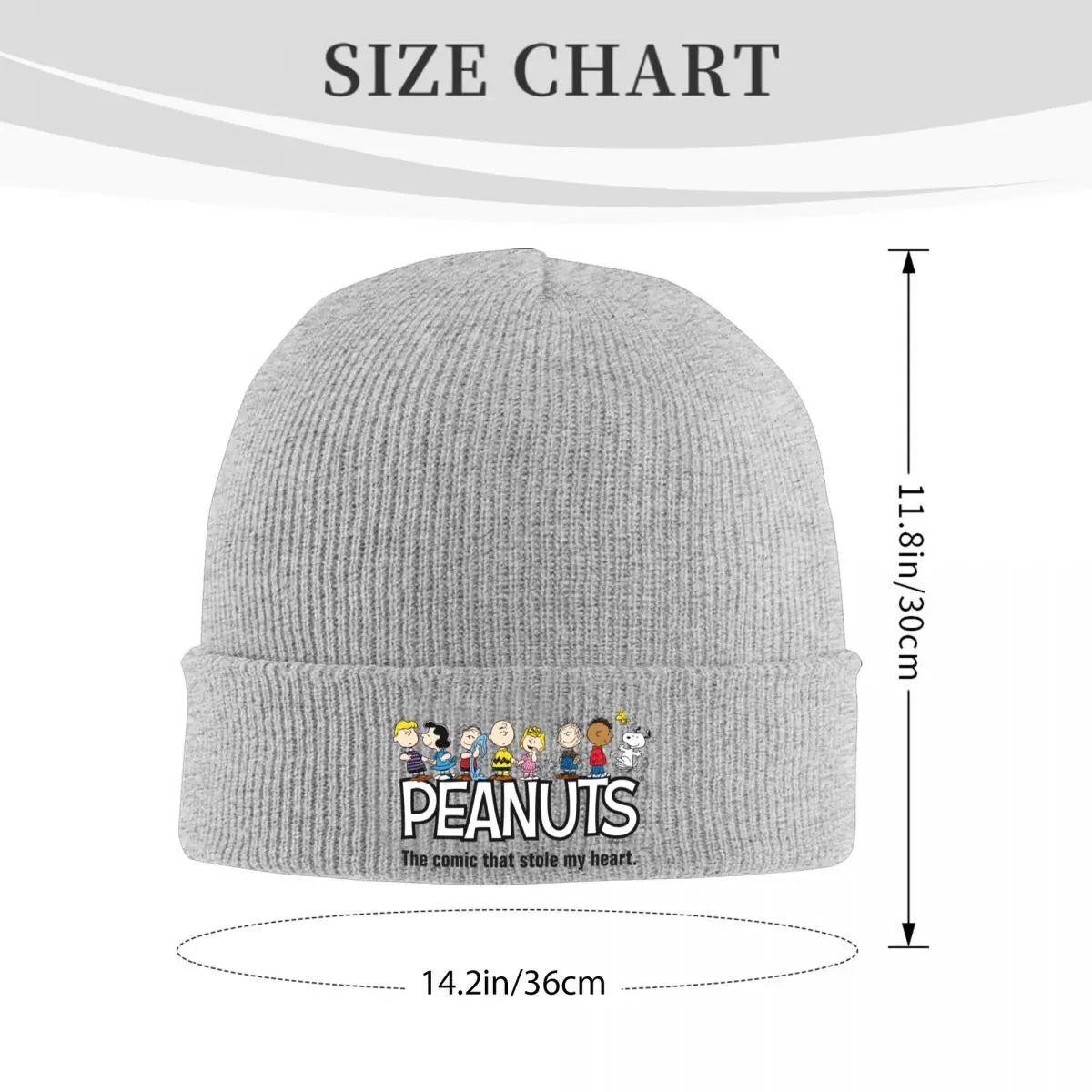 Peanuts Winter Knit Beanie Cotton Snoopy Hat
