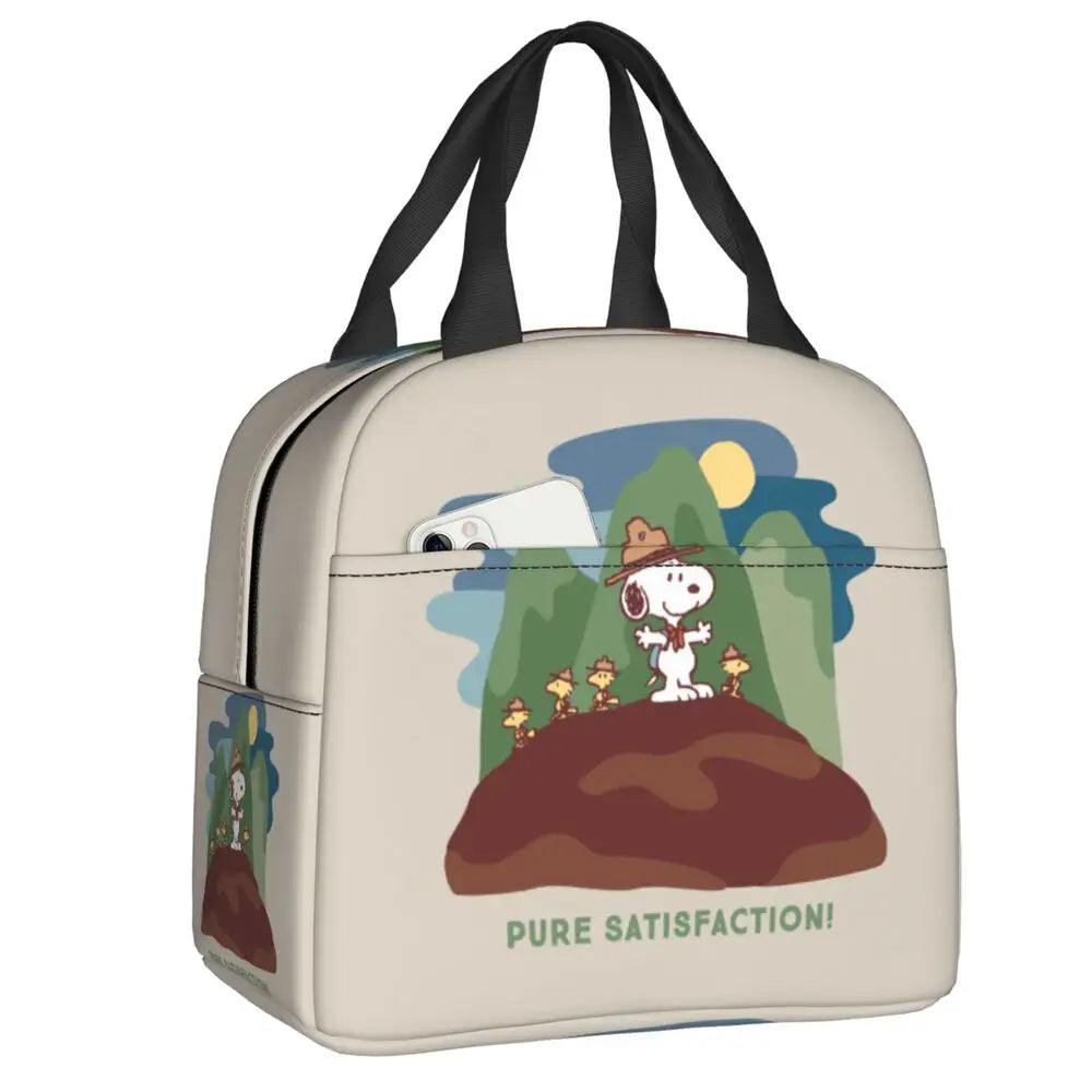 Snoopy Backpack Halloween Insulated Lunch Bag 22x20x13cm