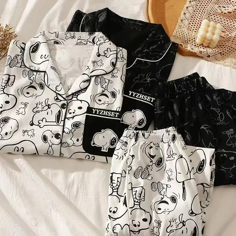2 Piece Long Sleeved Pajamas Peanuts Snoopy Pyjama