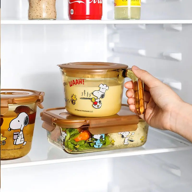 Snoopy Multi Layer Lunch Box Thermal Snoopy Luch Box