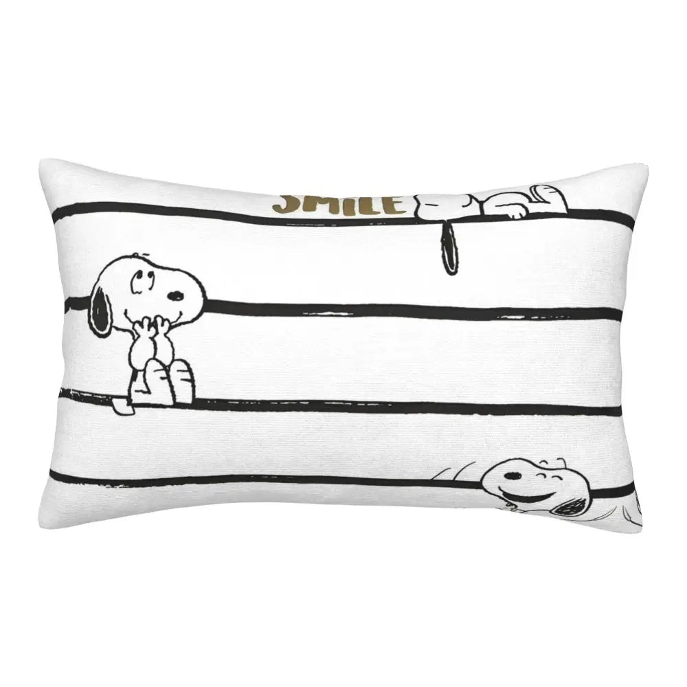 Cute Pillowcase 18in Square Red Snoopy Pillow