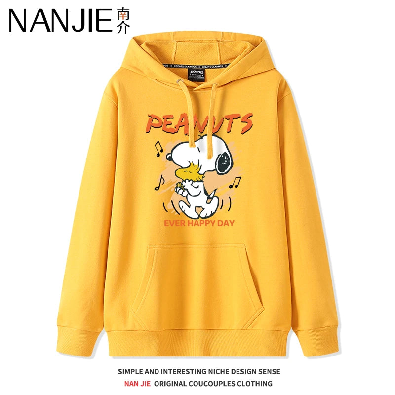 Velvet Hooded Sweatshirt Snoopy Stuffed Sweatshirt