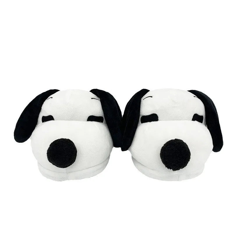 Comfy Winter Plush Slippers Cotton Snoopy Shoes