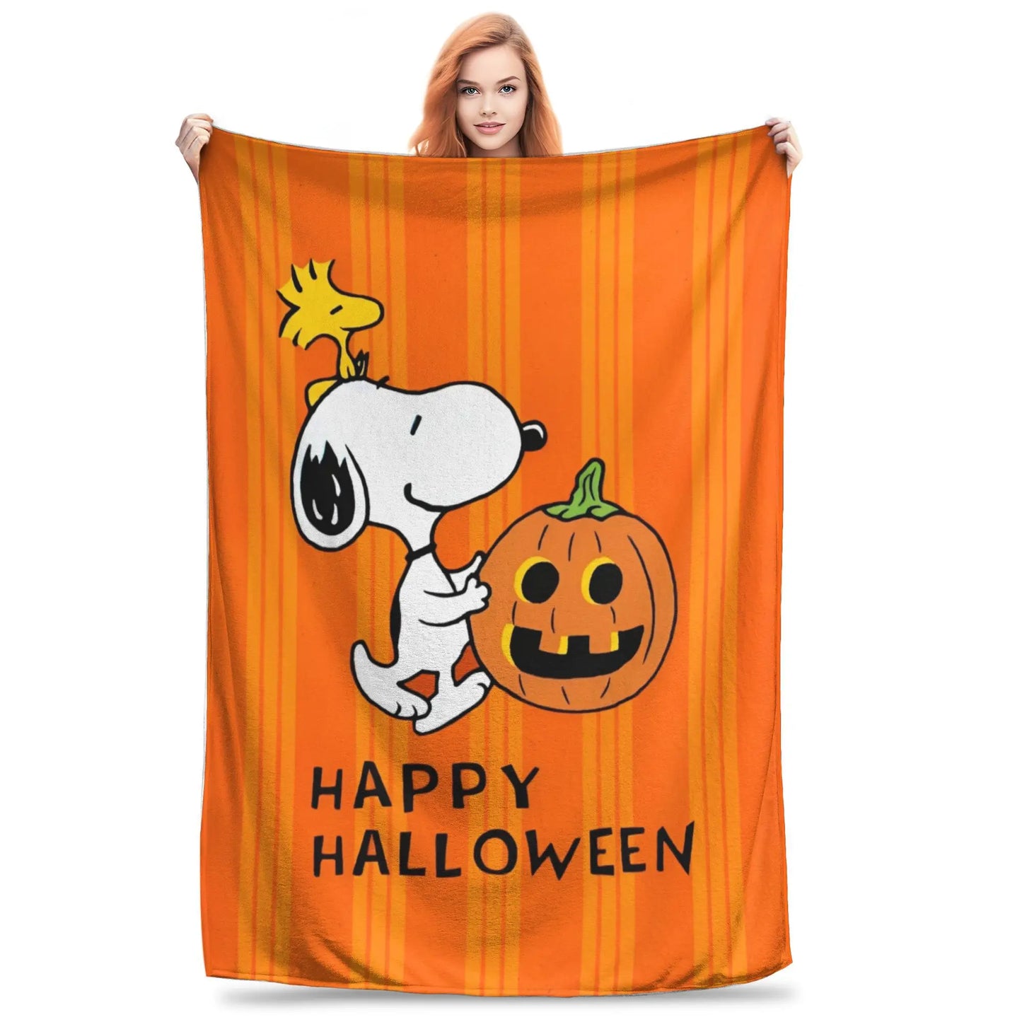 Cartoon Halloween Throw Blanket 50x60in Snoopy Blanket