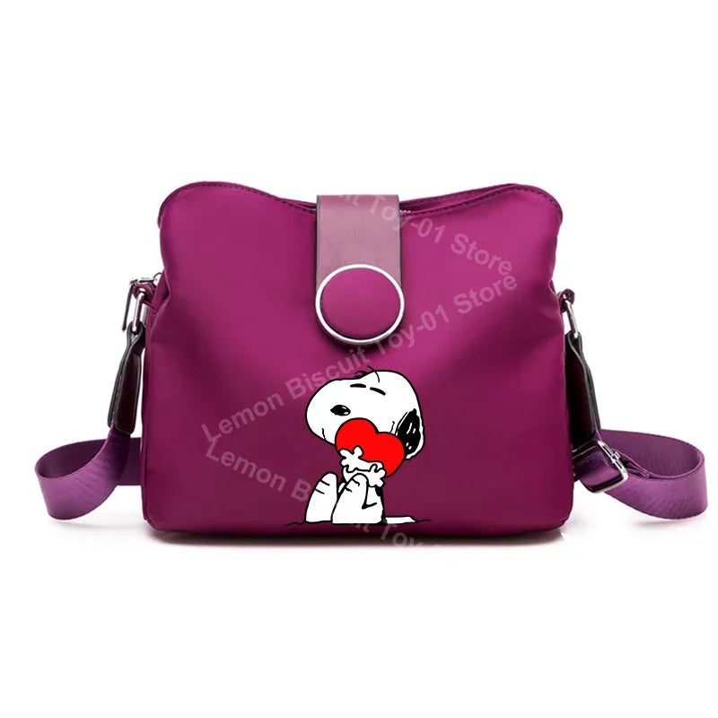 Snoopy Backpack Crossbody Nylon Shoulder Bag Licensed