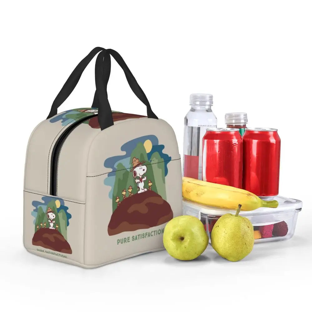 Snoopy Backpack Halloween Insulated Lunch Bag 22x20x13cm