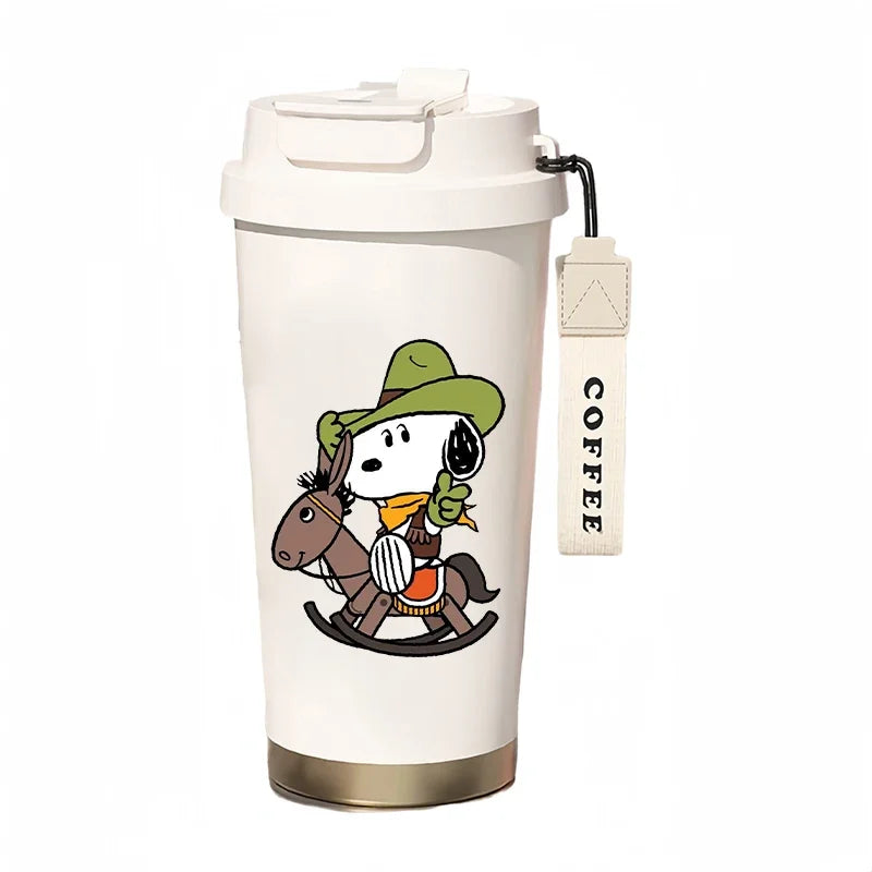 500ml Thermos Bottle Portable Snoopy Cup