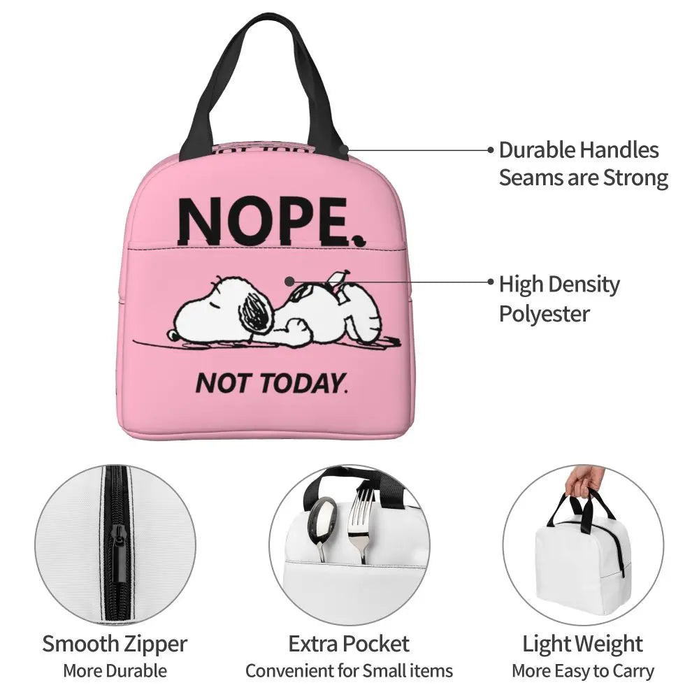 Snoopy Backpack Halloween Insulated Lunch Bag 22x20x13cm