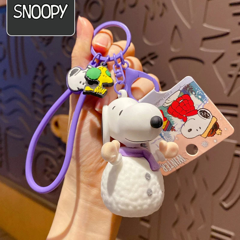 Key Chain Christmas Bag Charm Snoopy Keychain