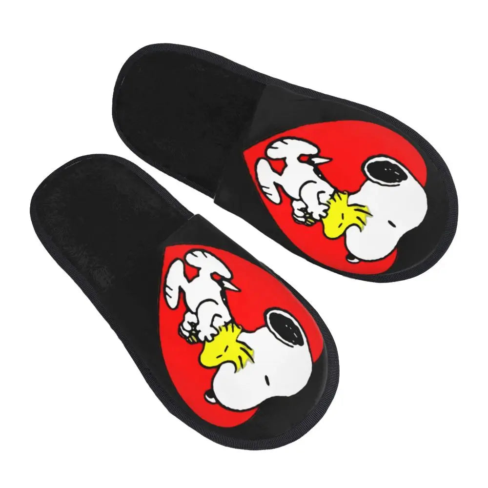 Custom Snoopys Collage Slippers for Bathroom Snoopy Slippers