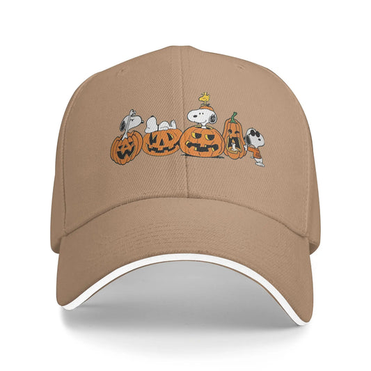 Halloween Pumpkin Cap Baseball Sun Snoopy Hat